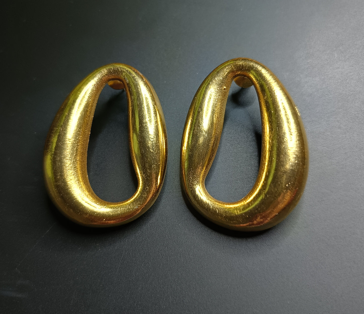 Big Hoop Gold Statement Earrings