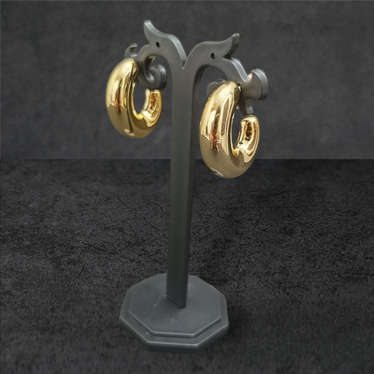 Grandeur Golden Hoop Earrings